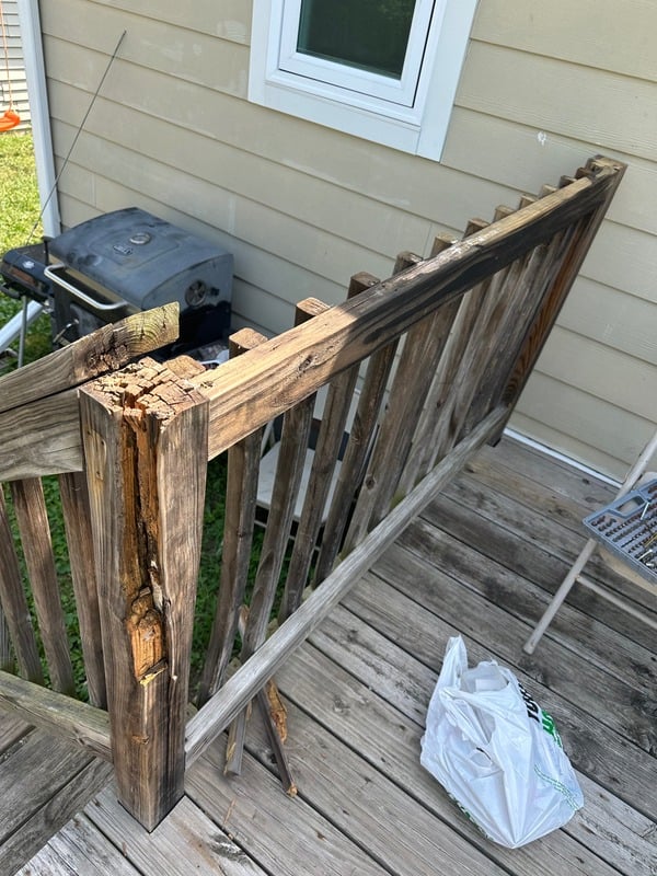 Deck before renovation